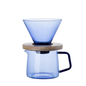 Open image in slideshow, Best Glass Pour Over Coffee Set - Functional Art for Modern Homes - Vanilla Bean
