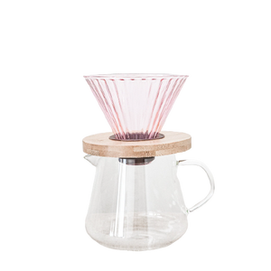 Best VB Glass Pour Over Set - Functional Art for Modern Homes - Vanilla Bean